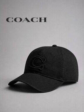 Coach Signature Patch Baseball Hat NWT